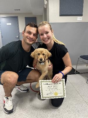 Happy customer for Intermediate Manners Class in Chicago