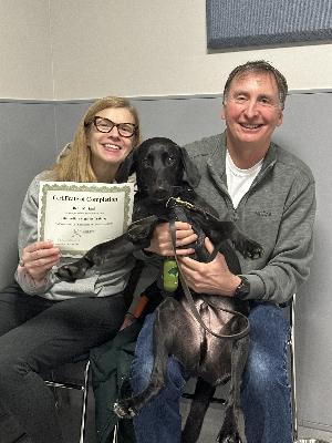 Happy customer for Intermediate Manners Class in Chicago