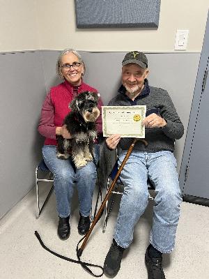 Happy customer for Puppy Manners Class in Chicago