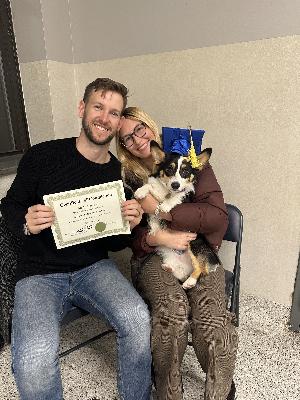 Happy customer for Advanced Manners Class in Chicago