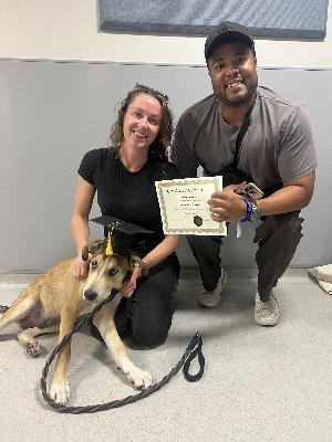 Happy customer for Puppy Manners Class in Chicago