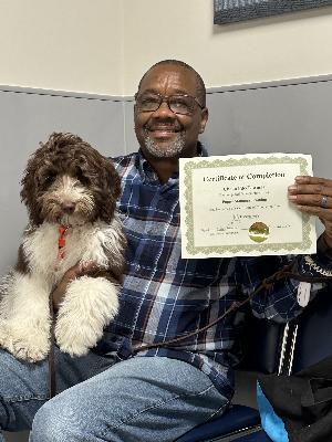 Happy customer for Puppy Manners Class in Chicago