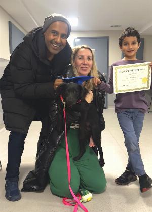 Happy customer for Puppy Manners Class in Chicago