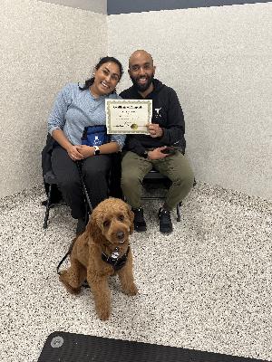 Happy customer for Advanced Manners Class in Chicago