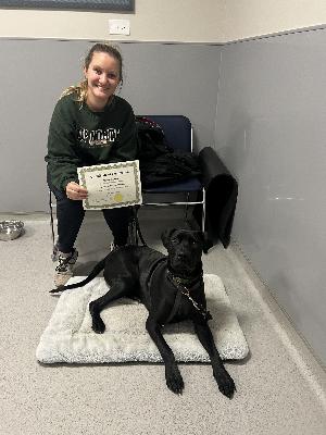 Happy customer for Intermediate Manners Class in Chicago