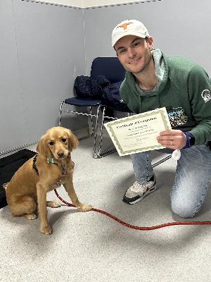 Happy customer for Intermediate Manners Class in Chicago